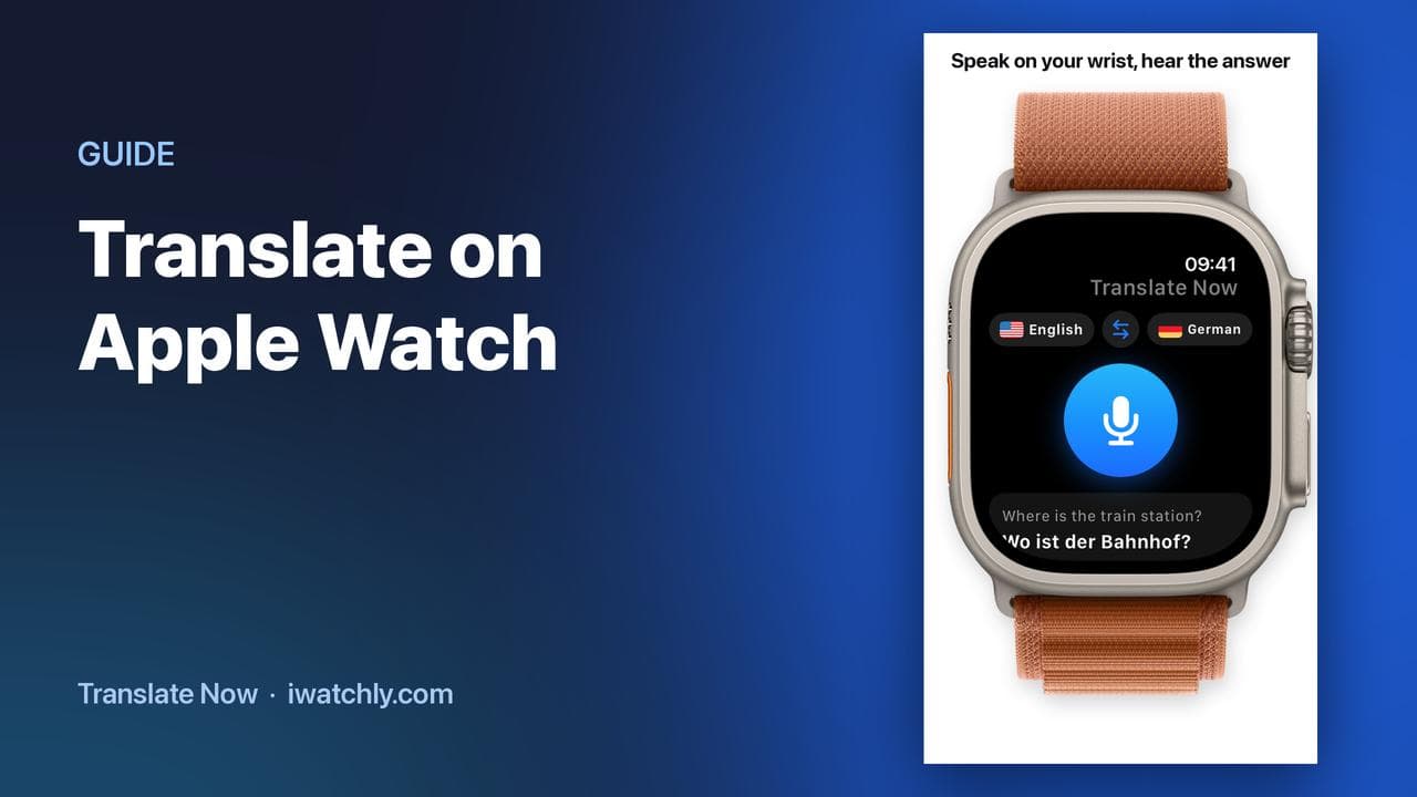 How to Translate on Apple Watch