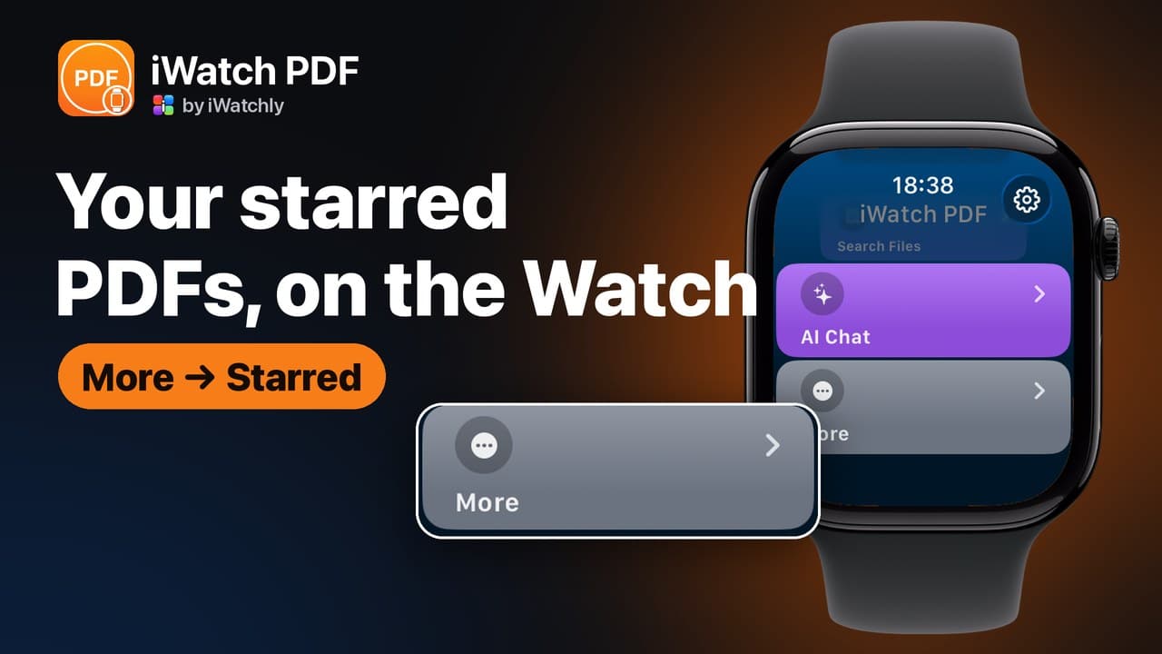 Starred PDFs: Find Your Most-Used Files Fast on Apple Watch